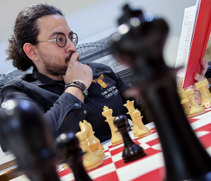 Harold Gonzalez at the board