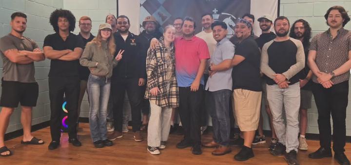 Kava Social Chess Club members at a tournament