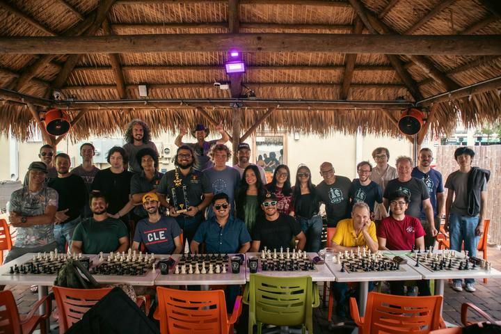 Kava Social Chess Club members at a club event