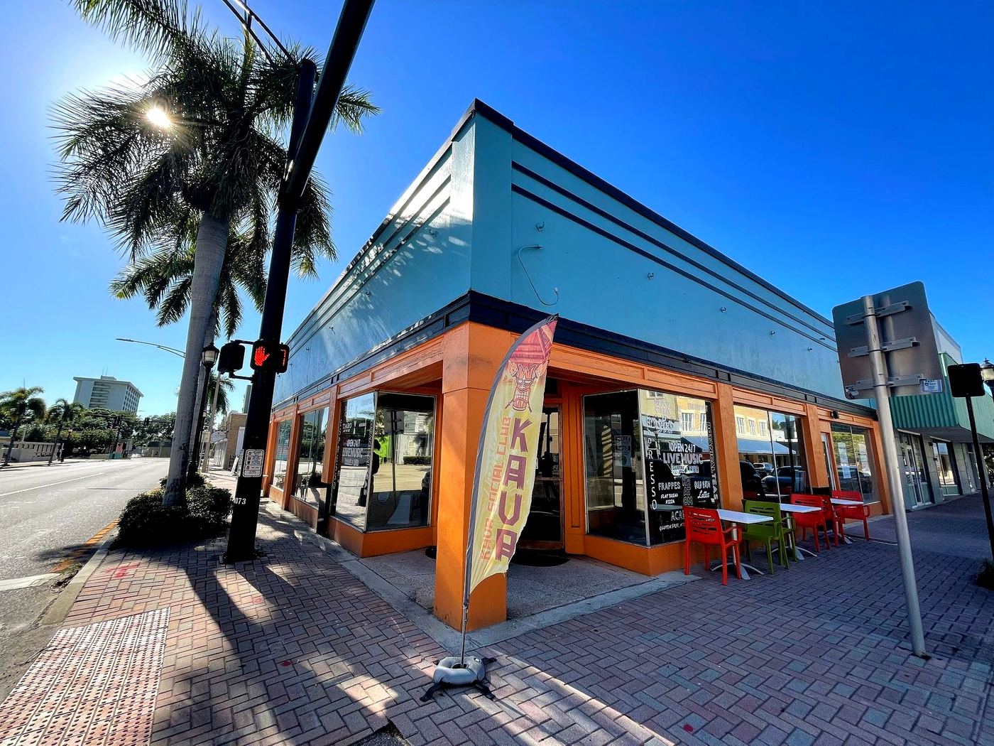 Kava Social Club on the corner of 13th Street West, downtown Bradenton